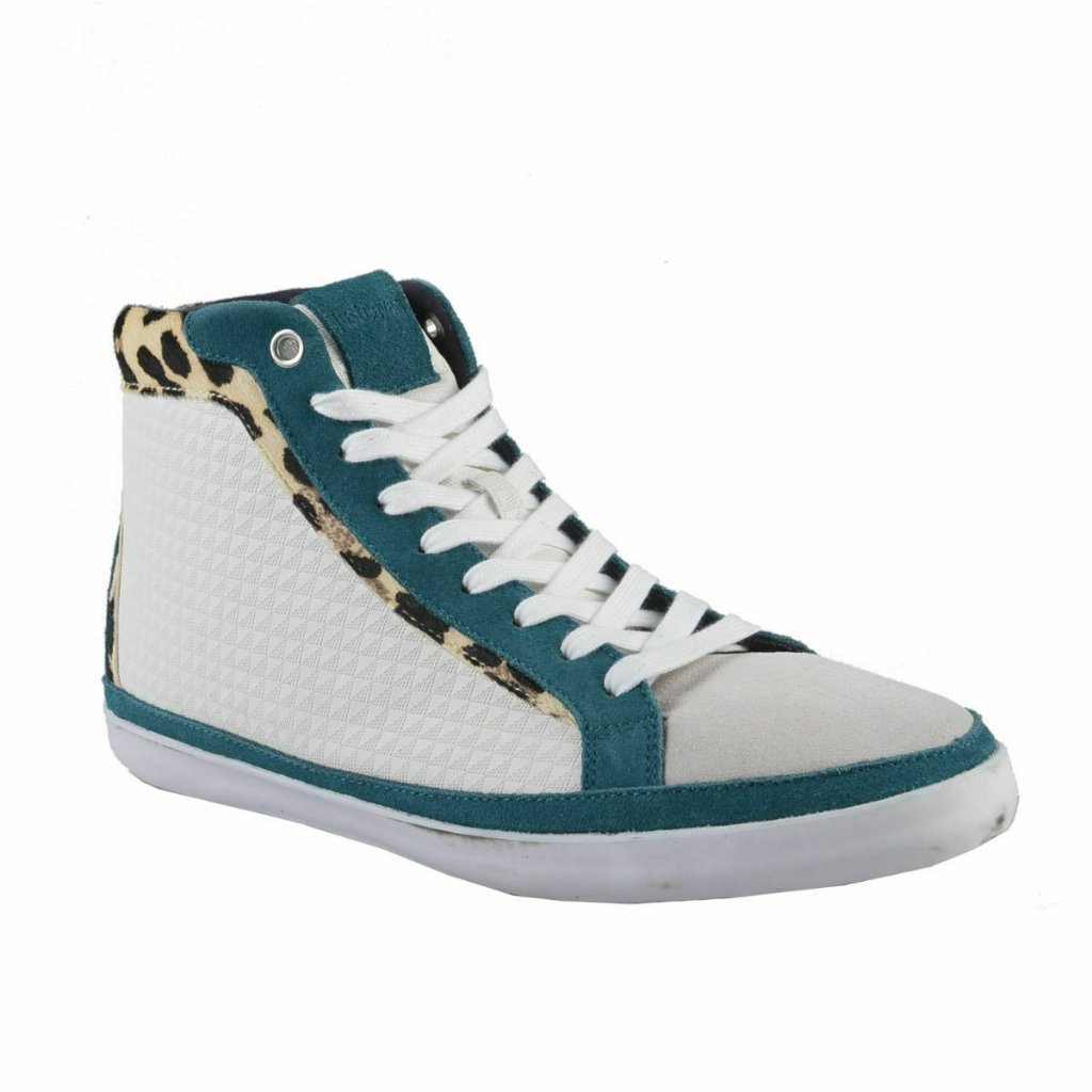 Just Cavalli Men's Suede Pony Hair Lace Up Sneakers Shoes Sz Us 8 It 41